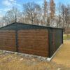 Garaż blaszany podwójny 6m x 6m