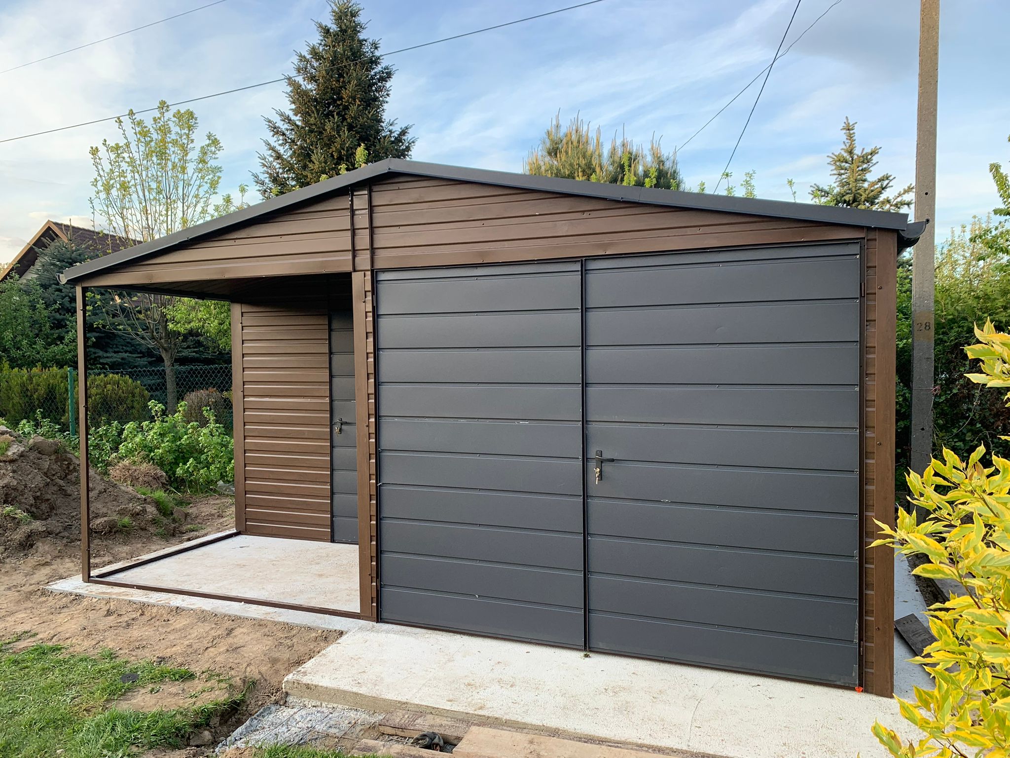 Domek ogrodowy z pom. gospodarczym 4m x 3m