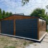 Garaż blaszany podwójny 6m x 6m